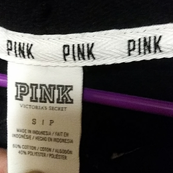 Vs Pink hoodies Sz S/P Full and 1/4 zip - Picture 4 of 6